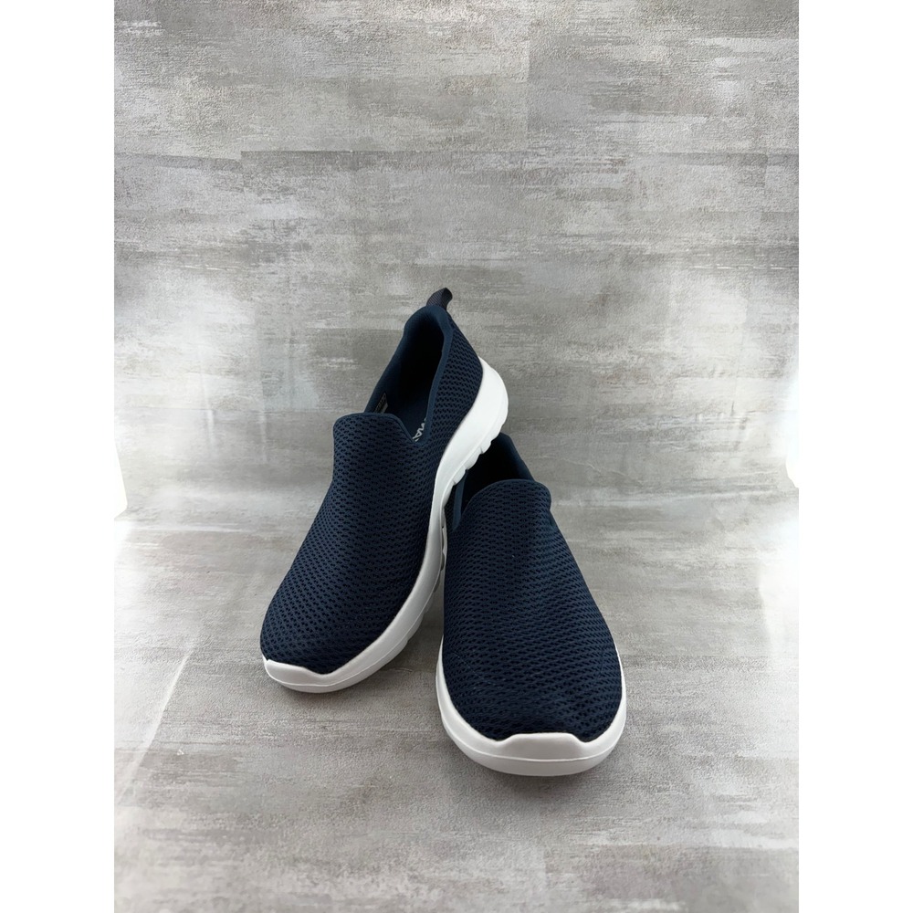 Skechers GoWalk Joy Navy Blue Mesh Slip On Walking Shoes 15600 Women Sz 7